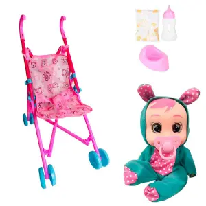 Muñeca Bebes Llorones Con Sonidos: ¡La Aventura Sobre Ruedas! - Muñeca Bebes Llorones Con Sonidos Coche