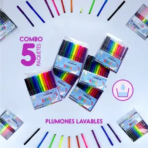PLUMONES LAVABLES: ¡Libera tu creatividad sin límites! - PLUMONES LAVABLES