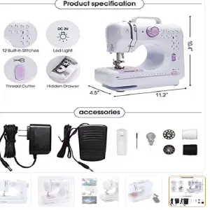 Máquina de Coser Eléctrica 12 Punta Gran: ¡Costura Perfecta al Alcance de Tus Manos! - Maquina De Coser Electrica 12 Punta gran