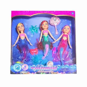 Muñeca Sirena Multicolor Mundo Marino Ju: ¡La Aventura Bajo el Mar! - Muñeca Sirena Multicolor Mundo Marino Ju