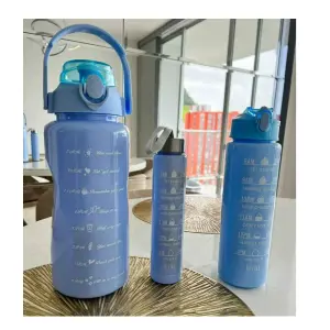 Trio Botella Motivacional: ¡Tu Compañero Ideal para el Éxito! - Trio Botella Motivacional Sticker Pines