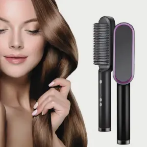 CEPILLO ALISADOR DE PELO TERMICO: ¡Di adiós al frizz y hola a un cabello liso y brillante! - CEPILLO ALISADOR DE PELO TERMICO
