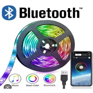 Cinta LED RGB de 5 Metros con Control Bluetooth - Cinta Led 5 Metros Rgb Bluetooth Control