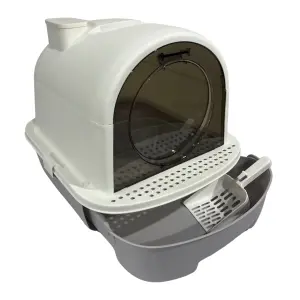 Arenero Tapado + Bandeja y Pala ZK01: La solución perfecta para la higiene de tu gato - ARENERO TAPADO + BANDEJA Y PALA ZK01
