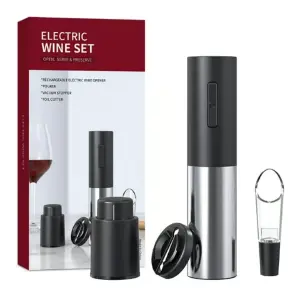 Sacacorchos Portátil 4 en 1: ¡El Mejor Compañero para tus Vinos! - Sacacorchos portátil 4 en 1