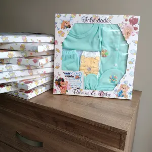 Set de Primera Muda para Recién Nacido: ¡Un Encanto para Tu Bebé! - Set de primera muda recien nacido caja