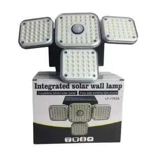 Lmpara Solar 4 en 1 con Sensor de Movimiento: Iluminacin Inteligente para tu Hogar - Lampara Solar 4 En 1 Sensor Movimiento