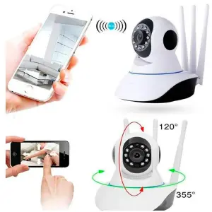 Cámara de Seguridad Robótica con 3 Antenas - Camara 3 Antenas Robotica De Seguridad