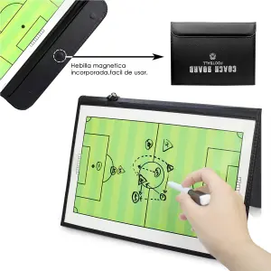 Tabla Táctica Magnética Plegable Para Entrenadores - Tabla Táctica Magnética Plegable Para En