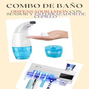 Combo de Esterilizador y Jabón Sensor para Baño: Higiene y Seguridad en Uno - Combo baño esterilizador y jabón sensor