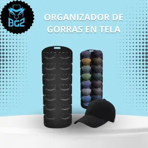 Organizador de Gorras: 14 Puestos para una Colección Impecable - ORGANIZADOR DE GORRA 14 PUESTOS TELA