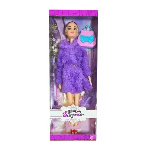 Muñeca Abrigo Elegante con Bolso: ¡El Juguete Perfecto! - Muñeca Abrigo Elegante Bolso Juguete Niñ