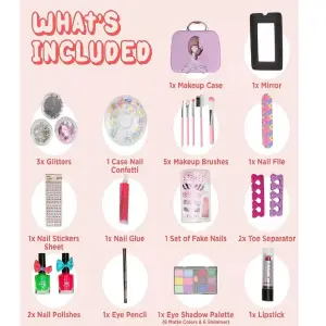 Set de Maquillaje para Niñas: ¡El Estuche Cof Perfecto! - Set De Maquillaje Para Niñas Estuche Cof