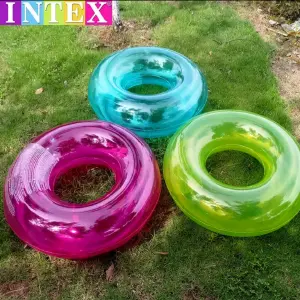 LLANTA INFLABLE TRANSPARENTE INTEX 59260: ¡Diversión acuática sin límites! - LLANTA INFLABLE TRANSPARENTE INTEX 59260