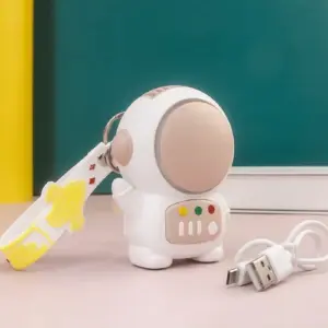 Mini Ventilador Llavero Astronauta: ¡Frescura Cósmica al Alcance de tu Mano! - Mini Ventilador Llavero Astronauta