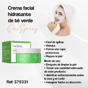 Crema Facial Hidratante de Té Verde: Revitaliza tu Piel - 379331CREMA FACIAL HIDRATANTE DE TÉ VERD