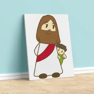 JESÚS NIÑOS LIENZO 03: Un Regalo Sagrado para los Más Pequeños - JESÚS NIÑOS LIENZO 03