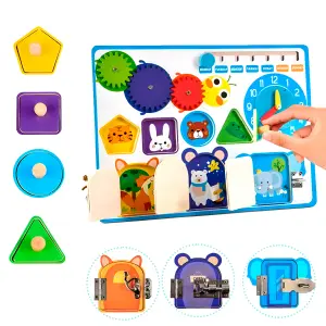 Juego de Mesa Tablero Encastre Cerradura: ¡Diversión y Aprendizaje! - Juego De Mesa Tablero Encastre Cerradura