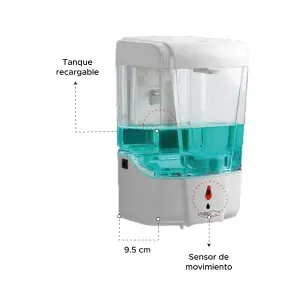 Dispensador de jabón líquido automático: Higiene sin contacto - Dispensador de jabón líquido automático