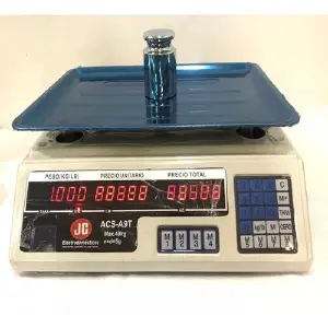BASCULA DIGITAL 40 KG ACS-A9T: Precisión y Durabilidad para tus Necesidades - BASCULA DIGITAL  40 KG ACS-A9T