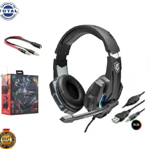 Diadema Gamer Diadema con Luces LED: ¡Sumérgete en el Juego! - Diadema gamer soun con luces led