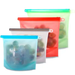 Bolsa de Silicona x4: ¡Organiza tu cocina con estilo! - Bolsa de silicona x4