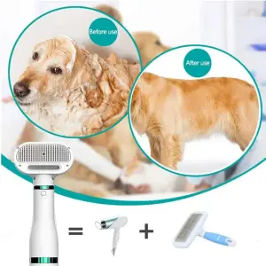 Cepillo Secador Eléctrico Para Mascotas: ¡Dile Adiós al Pelo en Todas Partes! - Cepillo Secador Eléctrico Para Mascotas