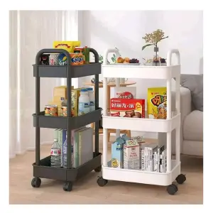 Carrito Auxiliar Organizador: ¡Maximiza tu Espacio! - Carrito Auxiliar Organizador Almacenamie