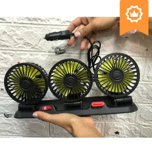 Ventilador de Carro Tres Cabezas: ¡Frescura en Cada Viaje! - Ventilador De Carro Tres Cabezas