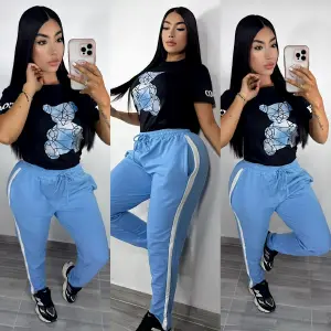 Conjunto Jogger Coach Oso Dama: Comodidad y Estilo Inigualables - Conjunto Jogger coach oso dama