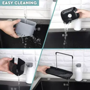 Dispensador de Jabón para Cocina 3 en 1 con Esponja - Dispensador Jabón Cocina 3en1 Esponja