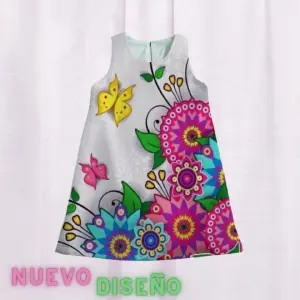 Vestido flores y mariposas: Un toque de romance y naturaleza - Vestido flores y mariposas