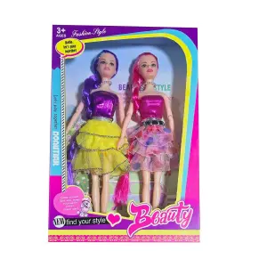 Muñeca Vestido Falda Multicolor Duo Jugu: ¡La Compañera de Juegos Perfecta! - Muñeca Vestido Falda Multicolor Duo Jugu