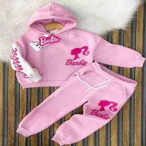 CONJ ROSA/BLANCO BARBIE CON CAPOTA: ¡Un Regalo Inolvidable para tu Pequeña! - CONJ ROSA/BLANCO BARBIE CON CAPOTA