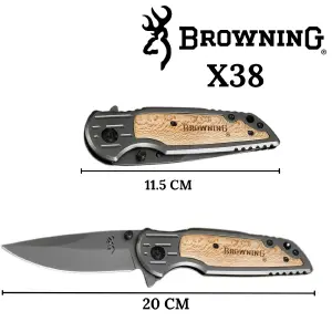 Navaja Browning X38 AK 7033: Precisión y Resistencia en tu Mano - Navaja Browning X38 AK 7033