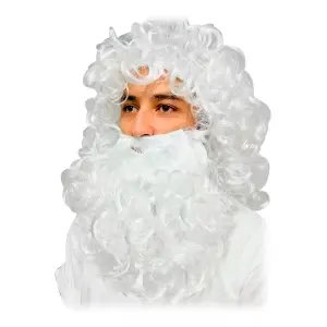 Peluca Barba Papa Noel: ¡Transfórmate en Santa Claus! - Peluca Barba Papa Noel Santa Claus Mago