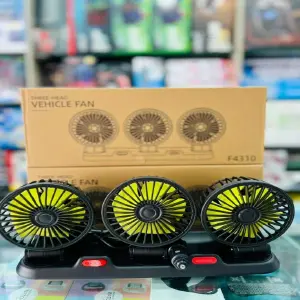 Ventilador de Carro Triple 12V: ¡Frescura en la Carretera! - Ventilador de carro Triple 12v
