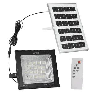 Reflector LED Exterior Solar GD-757 200w: Iluminación Solar de Alta Potencia - Reflector Led Exterior Solar GD-757 200w