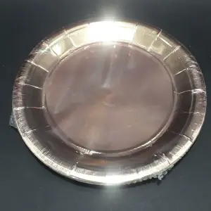 PLATO ORO ROSA 18CM: Elegancia y Sofisticación en tu Mesa - PLATO ORO ROSA 18CM