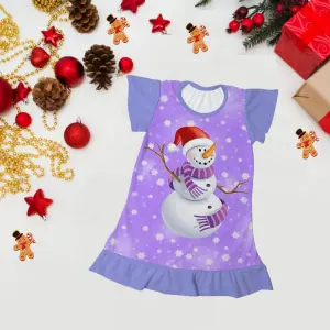 Pijama Niña Muñeco de Nieve: ¡Dulces Sueños Invernales! - pijama niña muñeco de nieve