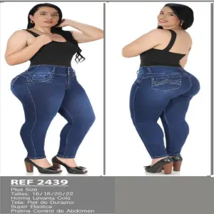 Jeans Plus Size Levanta Cola Control Abd: ¡Tu Nueva Confianza! - Jeans Plus Size Levanta Cola Control Abd