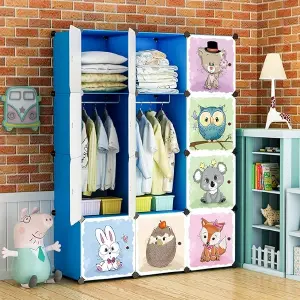 Armario Infantil Grande: 8 Espacios de Almacenamiento - armario infantil grande 8 espacios
