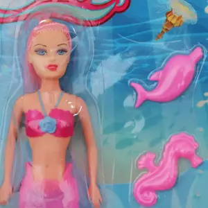Muñeca Princesa Sirena Rosa con Luces: ¡La Aventura Bajo el Mar! - Muñeca Princesa Sirena Rosa Luces Niña