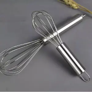 Batidor Manual de Acero Inoxidable G: ¡La Elegancia y la Eficiencia en tu Cocina! - Batidor Manual en Acero Inoxidable G