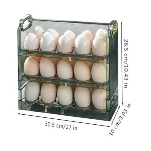 Dispensador de Huevos x30: La Solución Perfecta para Almacenar y Organizar Tus Huevos - Dispensador de huevos x30