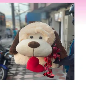 Peluche de Perro Corazón: ¡El Compañero Perfecto para Abrazos! - Peluche de perro corazón 1m
