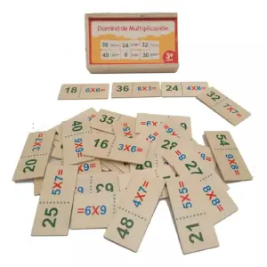 Juego de mesa Dominó infantil en cajita: ¡Diversión y aprendizaje para los más pequeños! - Juego de mesa Dominó infantil en cajita