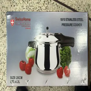 Olla a presión Swiss Home 4.2 Lt: Cocina rápida y fácil - Olla presión Swiss Home 4.2 Lt