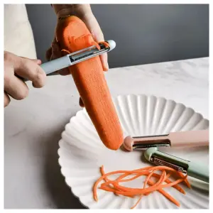 Cuchillo Pelador 3 en 1: ¡Tu Aliado Perfecto en la Cocina! - Cuchillo pelador 3 en 1 multifuncional a