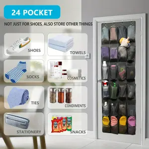 Organizador de Puerta para Zapatos y Accesorios: ¡Máxima Organización en Mínimo Espacio! - Organizador de Puerta Zapatos Accesorios